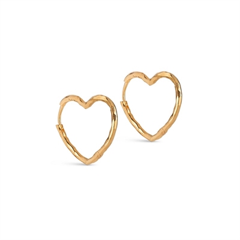 Enamel Organic Heartøreringe med hjerte E414G